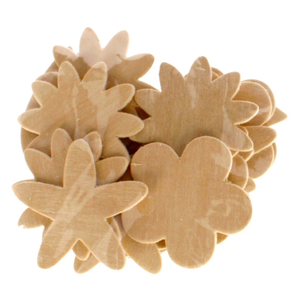 ADORNO DECORATIVO FLORES DE MADERA ARTESANAL CON DIVERSIÓN 304032